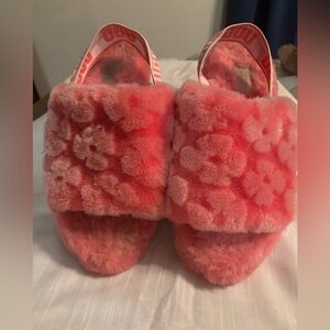 Ugg fluff yeah slide poppy strawberry